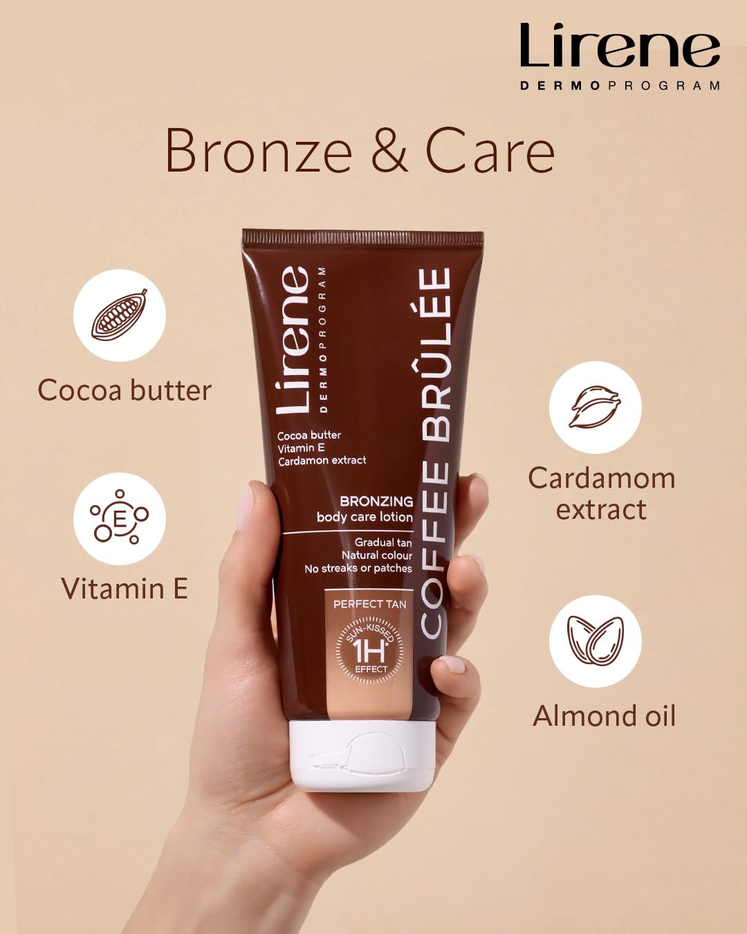 Lirene PERFECT TAN Bronzing body balm COFFEE BRÛLÉE 200 ml