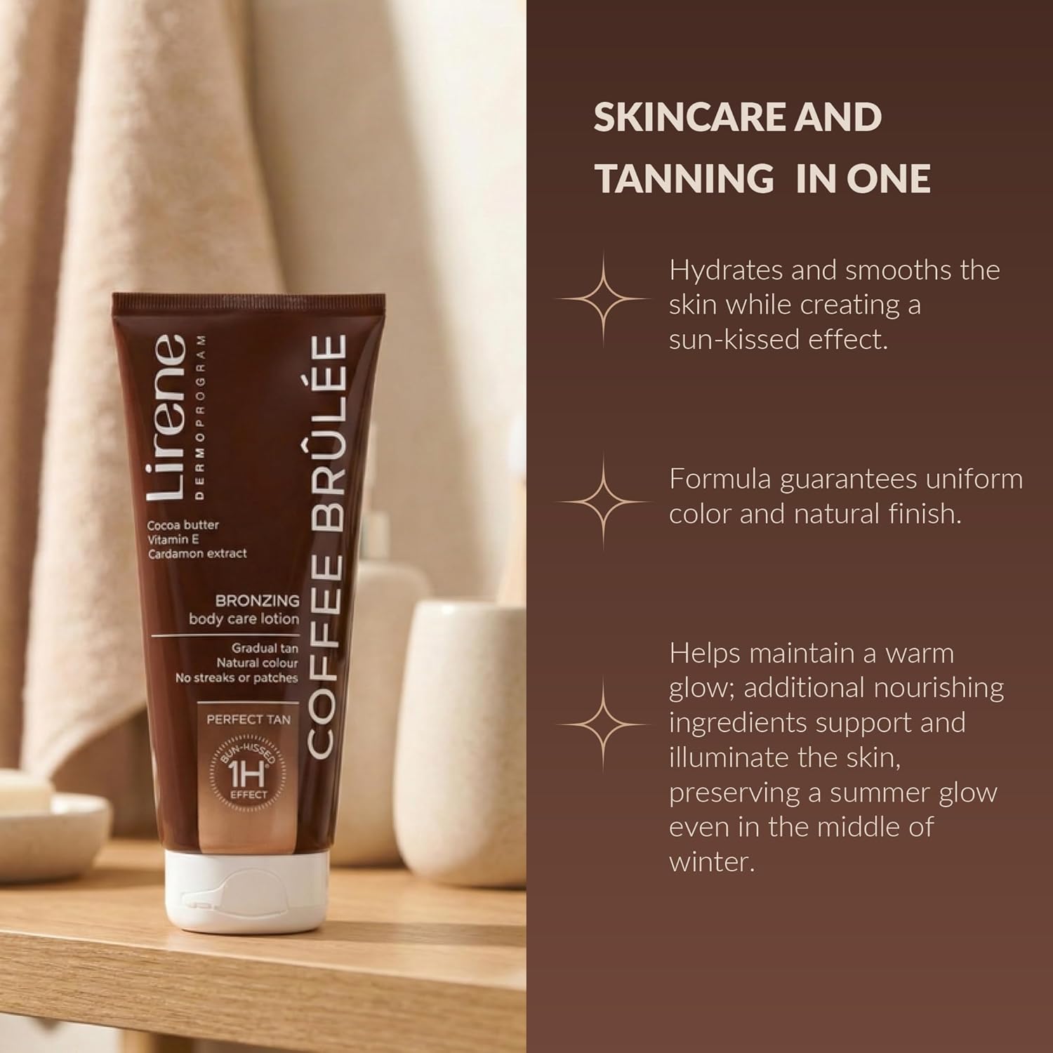 Lirene PERFECT TAN Bronzing body balm COFFEE BRÛLÉE 200 ml